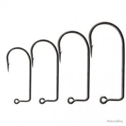 100 Hamecons Flashmer Droits Tête Plombée N°2/0