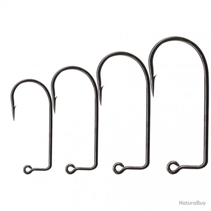 100 Hamecons Flashmer Droits Tête Plombée N°2/0 3 100 Hamecons Flashmer Droits Tête Plombée N°2/0