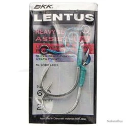 BKK SF Lentus Assist Hooks 6/0 L