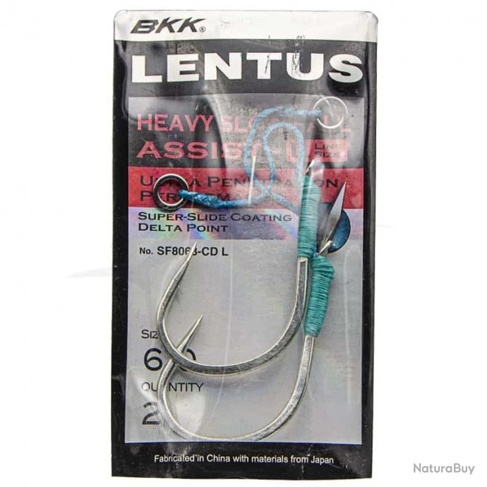 BKK SF Lentus Assist Hooks 6/0 L 3 BKK SF Lentus Assist Hooks 6/0 L