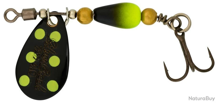 Cuiller Daiwa SilverCreek 3g - Par 20 BLACK YELLOW DOTS 3 Cuiller Daiwa SilverCreek 3g - Par 20 BLACK YELLOW DOTS