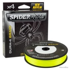 DP23 - Tresse SpiderWire Dura 4 - Jaune 0.14mm 11.8kg 300m