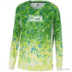 L-Shirt Pelagic Solar Pro Femmes M Green Dorado