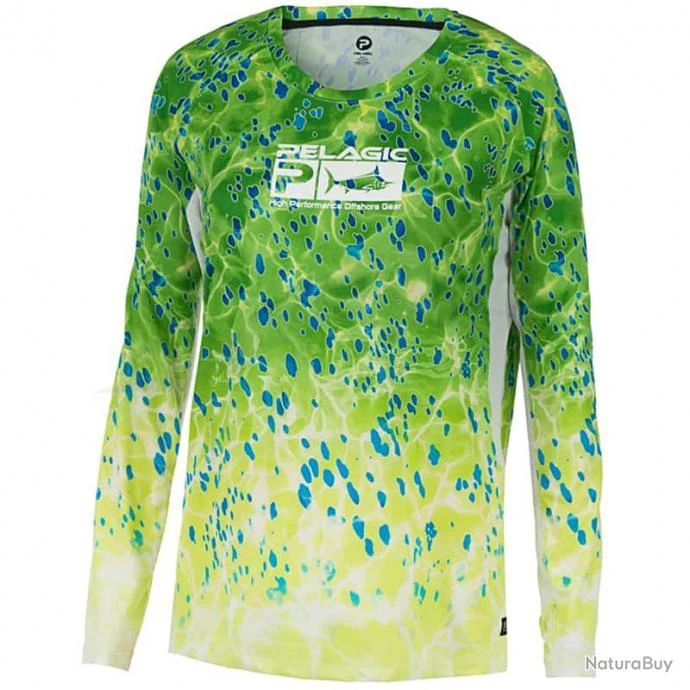 L-Shirt Pelagic Solar Pro Femmes M Green Dorado 3 L-Shirt Pelagic Solar Pro Femmes M Green Dorado