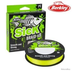 Ligne Tresse Berkley Sick Braid Fluo Green 150m 0.06mm