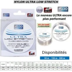 NYLON ULTRA LOW STRETCH ASSO 150 M 0.35 Mm