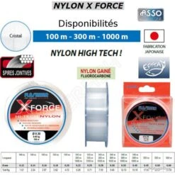 NYLON X-FORCE FLASHMER 300 M 0.30 Mm