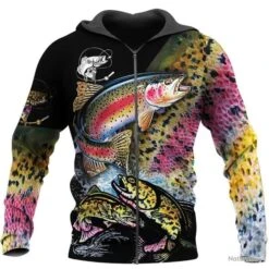 PROMOTION : SUPERBE SWEAT À CAPUCHE PÊCHE , FERMETURE ZIPPÉE REF 1214
