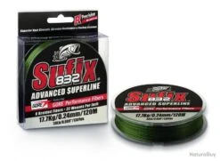 Tresse Sufix 832 Braid L.vis Green 250m Ø 20/100