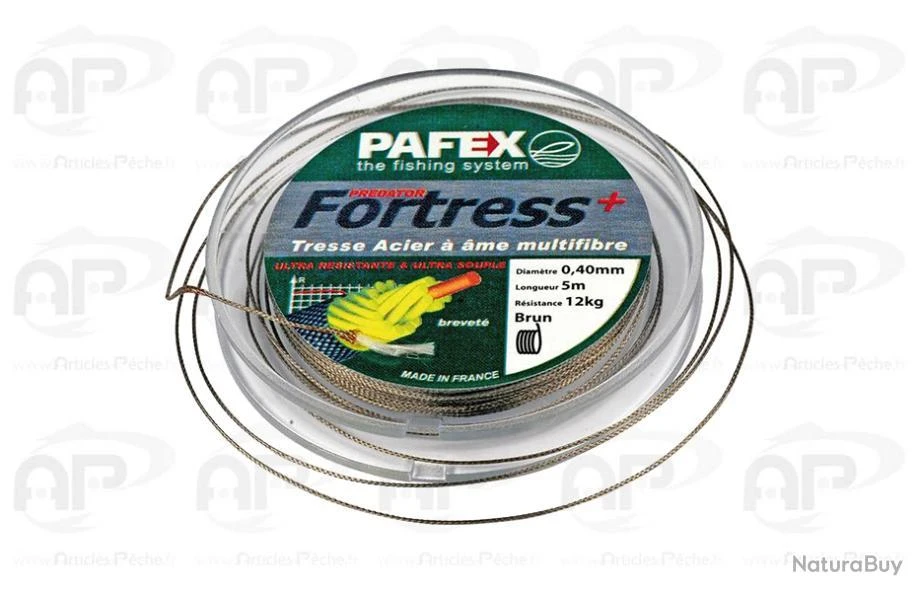 Pafex Tresse Fortress 0.46mm 5m 17kg 3 Pafex Tresse Fortress 0.46mm 5m 17kg