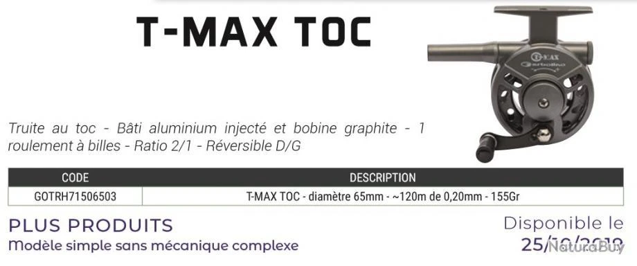 T-Max Toc 65 Mm Moulinet Toc Garbolino 4 T-Max Toc 65 Mm Moulinet Toc Garbolino – Image 2