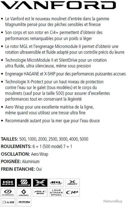 Vanford 2500SHG Moulinet Spinning Shimano 4 Vanford 2500SHG Moulinet Spinning Shimano – Image 2