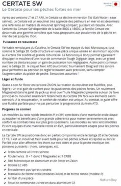 Certate SW 10000 P Moulinet Spinning Peche Exo Daiwa -Pêche des carnassiers Magasin 00003 Certate SW 10000 P Moulinet Spinning Peche Exo Daiwa