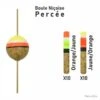 Streamline Garbolino Flotteur Truite - Boule Niçoise - Par 20 - Percé / 1 G / Jaune/Orange