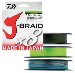 J-Braid X 8 300 M Multicolore Tresse Daiwa Ø 0.22 Mm / PE 2.5 / 17.0 Kg / 37.5 Lbs -Pêche des carnassiers Magasin 00004 J Braid X 8 300 M Multicolore Tresse Daiwa O 0.22 mm PE 2.5 17.0 Kg 37.5 Lbs