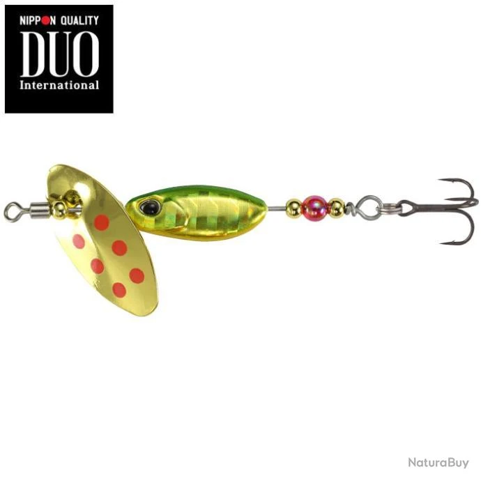 Leurre Ryuki Spinner Duo 5gr Green Gold 3 Leurre Ryuki Spinner Duo 5gr Green Gold