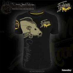 T Shirt Hot Spot Design Fishing Mania Carpfishing -Pêche des carnassiers Magasin 00004 T Shirt Hot Spot Design Fishing Mania Carpfishing M