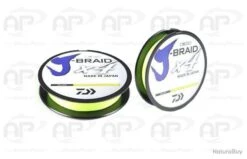 Tresse Daiwa J Braid X4 Jaune 0,17mm 135m 8,4kg