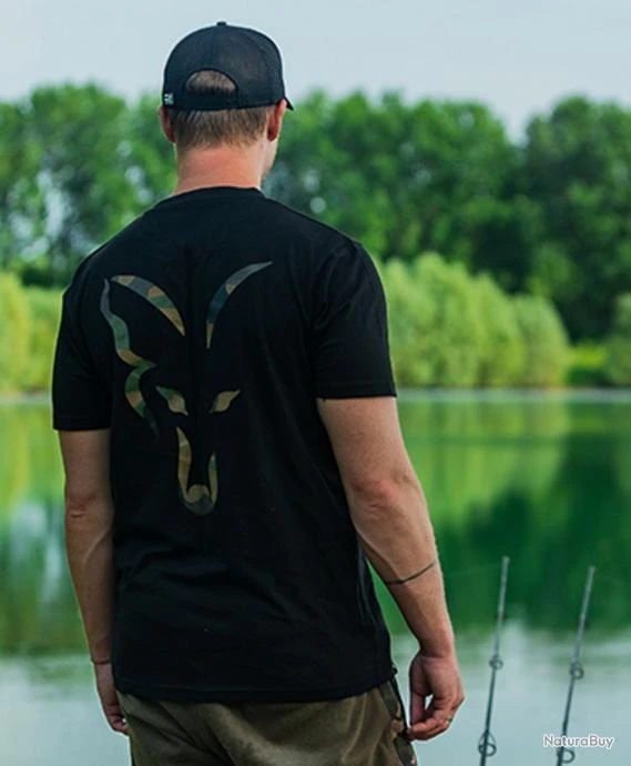 T Shirt Noir Avec Logo Fox 7 T Shirt Noir Avec Logo Fox – Image 6