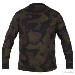 Avid Carp Distortion Camo Lite T Shirt Long Sleeve -Pêche des carnassiers Magasin 00008 Distortion Camo Lite T Shirt Long Sleeve S