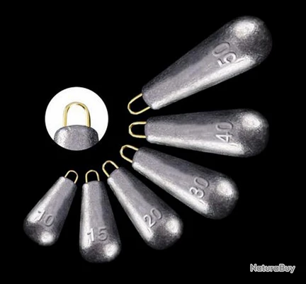 Plomb Pêche Lot De 5 Pièces 70g 4 Plomb Pêche Lot De 5 Pièces 70g – Image 2