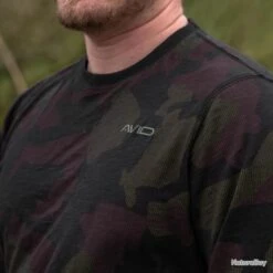Avid Carp Distortion Camo Lite T Shirt Long Sleeve -Pêche des carnassiers Magasin 00009 Distortion Camo Lite T Shirt Long Sleeve S
