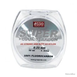 Fluorocarbone Asso "super Fluorocarbon" - Bobine De 50 M Diam. 30/100 -Pêche des carnassiers Magasin 00011 FLUOROCARBONE ASSO SUPER FLUOROCARBON Bobine de 50 m diam. 30 100